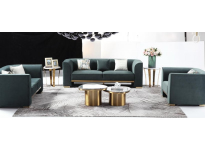 Sofagarnitur 3+2+1 Sitzer Set Design Sofas Polster Couchen Moderne Couch Möbel