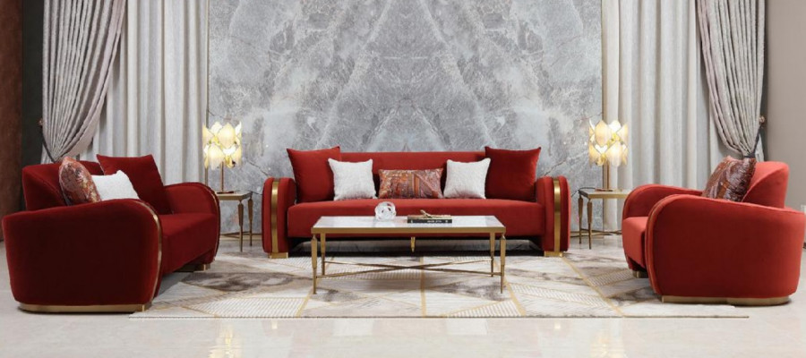 Sofagarnitur 321 Sitzer Set Design Sofa Couchen Couch Luxus Gruppe Polster Neu