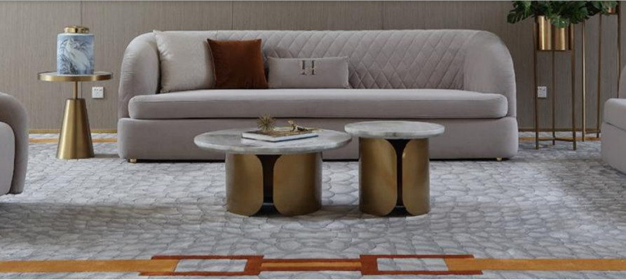 Dreisitzer Textil Couch Polster Design Sofa 3er Sitz Sofas Möbel Big Sofa Neu