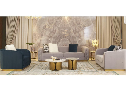 Luxus Hotel Möbel Sitzer Sofagarnitur Polster Möbel Wohnzimmer Dreisitzer Couch