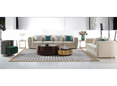 Sofagarnitur 3+2+1 Sitzer Set Design Sofas Polster Couchen Moderne Textil Relax