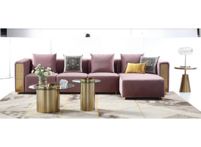 Ecksofa L Form Sofa Couch Design Couchen Polster Textil Modern Neu Eck Garnitur