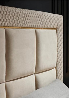 Design Luxus Doppel Hotel Betten Hotel Möbel Luxus Schlafzimmer Bett Polster Neu