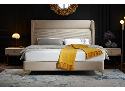 Doppelbett Schlafzimmer Hotel Ehe Luxus Bett 2x Nachttisch 3tlg. Set Betten Neu