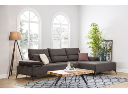 Ecksofa L Form Sofa Couch Design Couchen Polster Textil Eck Garnitur