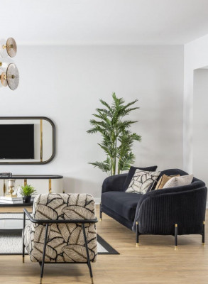 Luxus Sofa 2-Sitzer Stoff Wohnzimmer Modernes Design Sofas Polster Couchen Neu