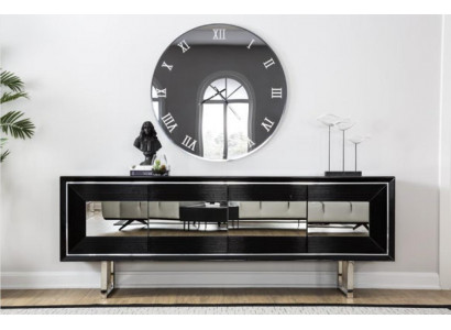 Schwarzes Sideboard Kommode Kommoden Schrank Standschrank Luxus Anrichte