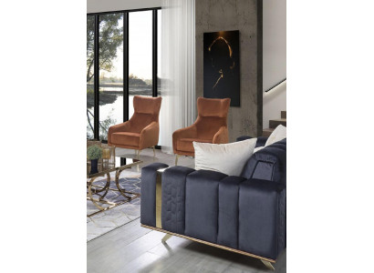 Luxus Sofagarnitur Couch Textil Couchen 4+3+1 Sitz Sofas Wohnzimmer Stoff