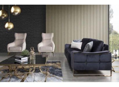 Klassische Sessel Luxus Polster Textil Polster Sitz Einsitzer Moderne Weiß Neu