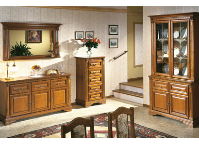 Klassischer Designer Spiegel Wandspiegel echten Holz Rahmen Kolonial Stil OL 2