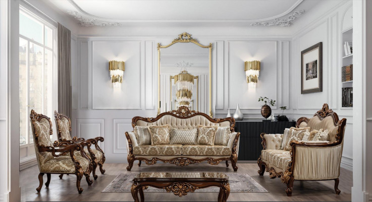 Barock Sessel Couch Sofa Möbel Einrichtung Couchen Sofas Stuhl Samt