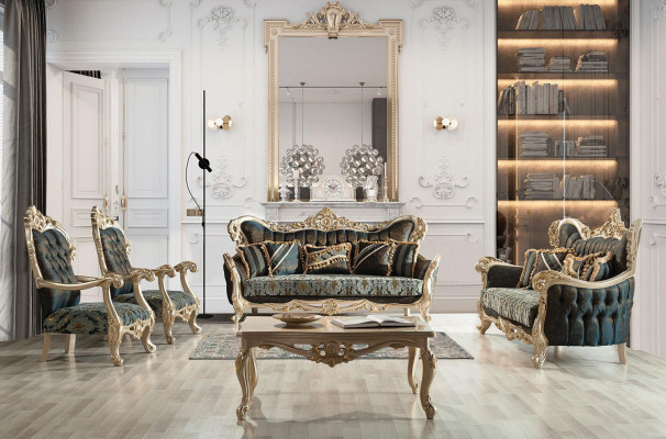 Couchtisch Tisch Möbel Einrichtung 120x80 Tische Holz Barock Rokoko