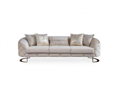 Ovale Couch Dreisitzer Couchen Möbel Sofa Einrichtung Wohnzimmer Sofas