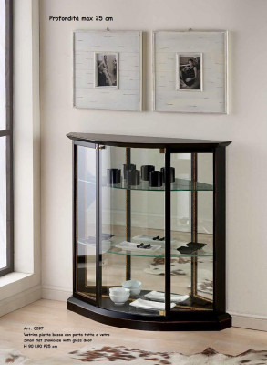 Vitrine Schwarz Glasschrank Design Klassische Schrank Luxus Holz Möbel Vitrinen