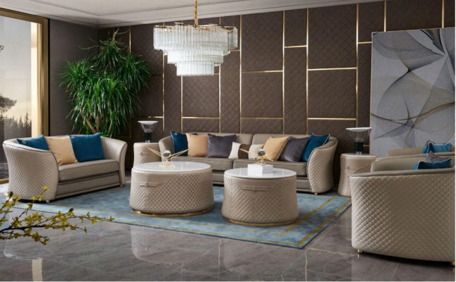 Sofa 4 Sitzer Big Couch Sofas Couchen Wohnzimmer Design Viersitzer