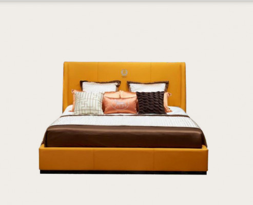 Luxus Schlafzimmer Doppelbett Bett 180x200cm Leder Neu Hotel Betten