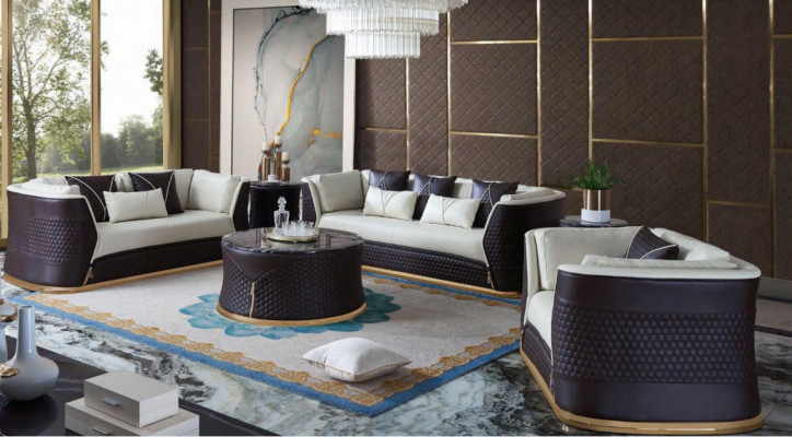 Sofagarnitur 321 Sitzer Set Design Sofa Polster Couchen Modern Luxus neu