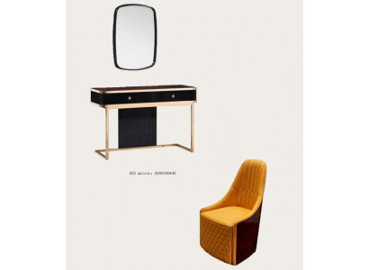 Schminktisch Spiegel Stuhl Luxus Konsole Kommode Schlafzimmer 3tlg.