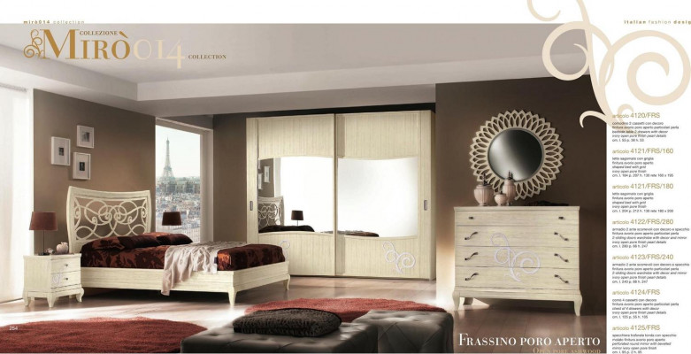 Schlafzimmer Bett Nachttisch Kleiderschrank Kommode Spiegel Gruppe Neu Set 6tlg.