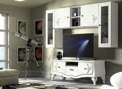 Wohnwand rtv Schrank Sideboard Schrank TV Holz Lowboard Kommode Design Möbel Neu