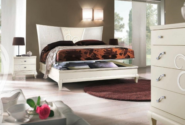 Schlafzimmer Bett Nachttisch Doppelbetten Garnitur Bettgestell Betten Set 3tlg.