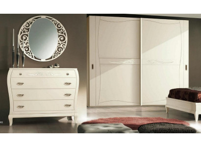 Kommode Spiegel Kommoden Schrank Regal Konsole Möbel Holzschrank Italy Set 2tlg.