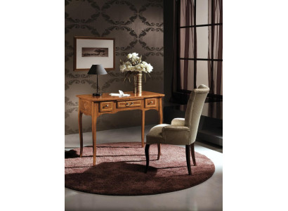 Büro Schreibtisch + Stuhl Komplettes Set Möbel Tische Luxus Italien Tisch 2tlg.