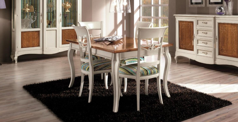 Tisch Möbel Esstisch Naturholz Retro Style Esszimmer Wohnzimmer Esstische Tische