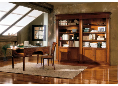 Büro Möbel Einrichtung Tisch Arbeitszimmer Bücherregal 2tlg. Set Italien