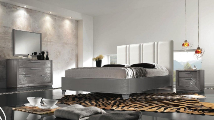 Schlafzimme Bett Nachttisch Betten Gruppe Doppelbetten Bettgestell Set 3tlg. Neu