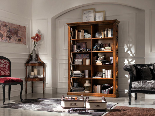 Bücherschrank Schrank Regal Echtholz Möbel Vitrine Büro Einrichtung Schränke Neu