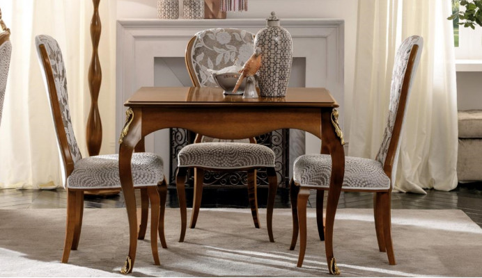 Italienische Esstische Tisch Holz Tische Möbel Esstisch Antik Stil Massivholz