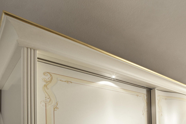 Kleiderschrank Schlafzimmer Spiegeln Kleiderschränke Schrank Weiß Holz Italien