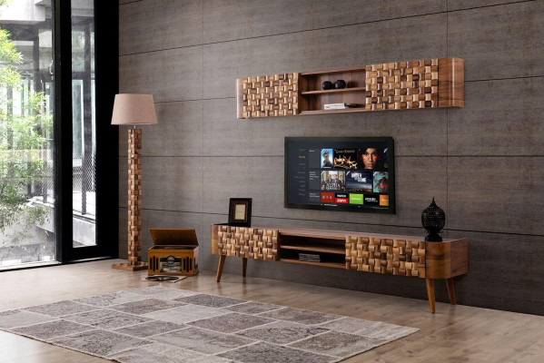 Esszimmer Set Anrichte Esstisch 4x Stuhl Garnitur Tisch Gruppe 7tlg. Sets Modern