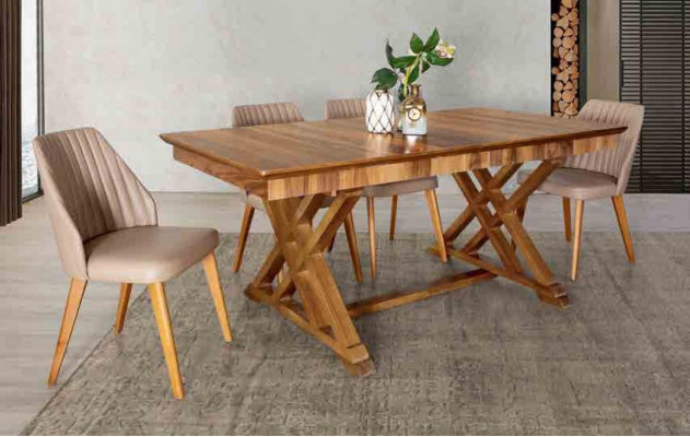 Garnitur Tisch 6x Lehnstuhl Stühle Luxus Essgruppe Set 7tlg Komplette Esszimmer