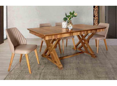 Garnitur Tisch 6x Lehnstuhl Stühle Luxus Essgruppe Set 7tlg Komplette Esszimmer