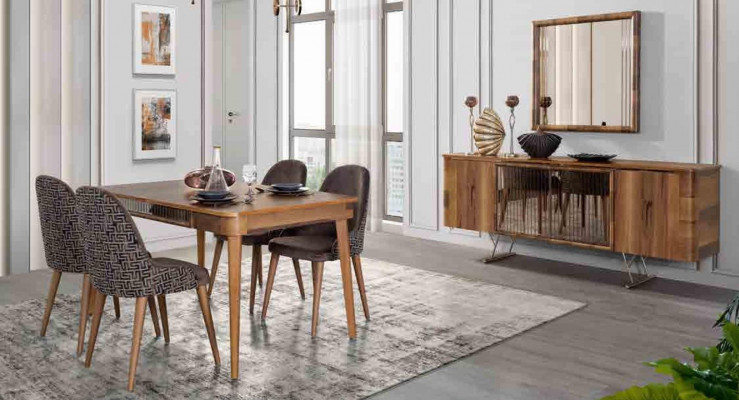 Sideboards Holz Schrank Möbel Kommoden Braun Neu Sideboard mit Spiegel Anrichte