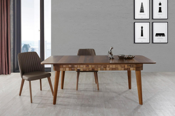 Italienisches Esszimmer Essgarnitur Tisch 2x Stühle Gruppe 3tlg. Essgruppe Set