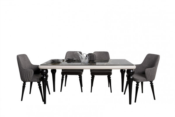 Marmor Optik Esstisch Esszimmer Tische Möbel Küchen Esstische Tische Klassisch