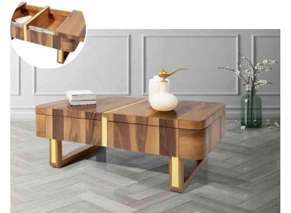 Wohnzimmer Holz Tische Beistell Luxus Stil Tisch Couchtisch Beistelltisch