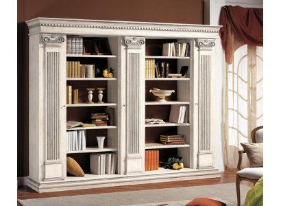 Wohnzimmer Schrank Bücherregal Holz Büroschrank Regal Schränke Vitrine Italien