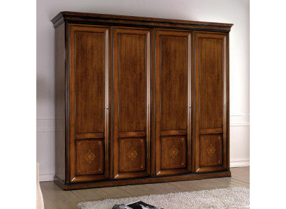 Luxus Schrank Kleiderschrank Italienische Möbel Schlafzimmer Echtholz Schränke