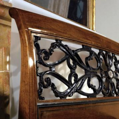 Schlafzimmer Möbel Garnitur Set Italienische Möbel Nachttisch Massives Holz 3tlg