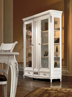 Design Anrichte Italienische Möbel Sideboard Designer Luxus Holz Vitrine Schrank