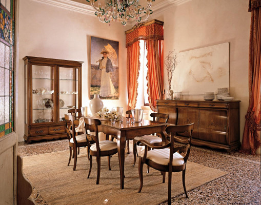 Esszimmer Wohnzimmer Esstische Tische Tisch Möbel Esstisch Naturholz Retro Style