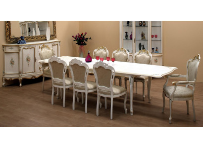 Klassische Set 2x Stühle Armlehnen 6x Stühle Stuhl Garnitur Esszimmer Gruppe Neu