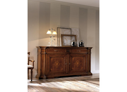 Luxus Kommode Hoch Schrank Kommoden Sidebaord Schränke Holz Braun Italien Möbel