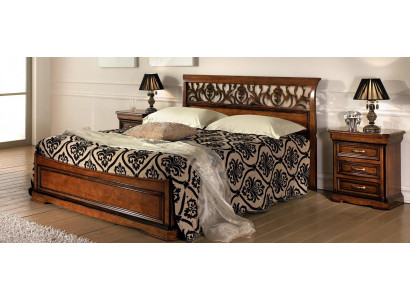 Italienisches Schlafzimmer Möbel Bett Nachttisch Massive Holz Betten Set 3tlg