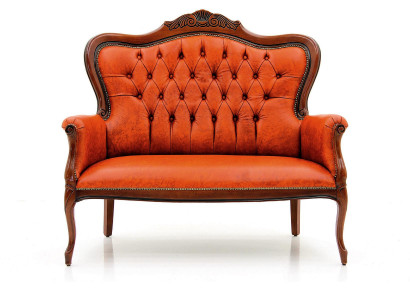 Art déco Zweisitzer Neu Sofa 2 Sitzer Design Sofas Polster Couchen Textil Relax