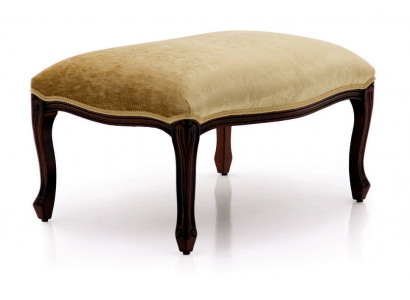 Wohnen Sitzbänke Sitz Textil Beige Design Hocker Polsterhocker Fuß Ablage Möbel